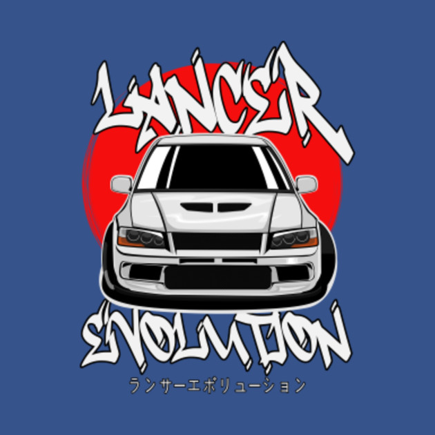 Disover Lancer evolution front - Mitsubishi Lancer Evolution - T-Shirt