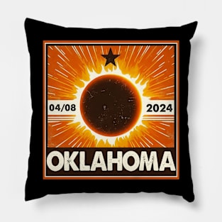 Oklahoma solar eclipse 2024 Pillow