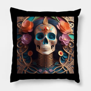 Skeletal Splendor Pillow