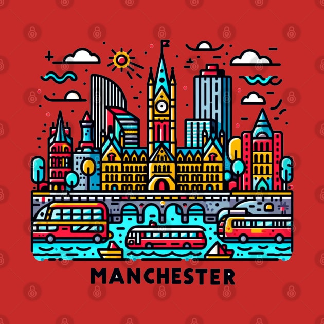 Manchester Pop Art by Sketchy