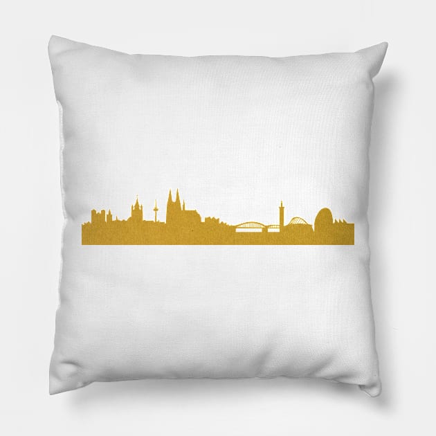 Golden Cologne Pillow by 44spaces