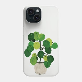 Pilea Peperomioides interor plant Phone Case