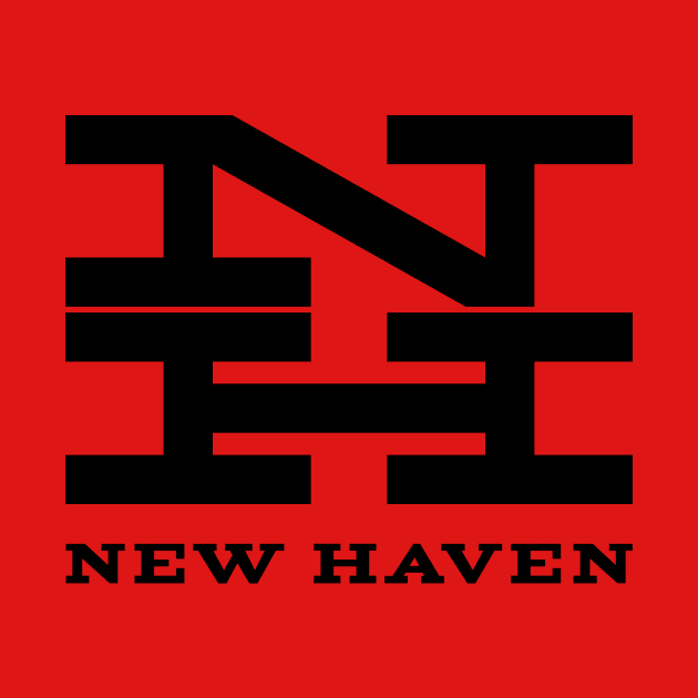 New Haven Railroad 1954 Black Logo With Name by MatchbookGraphics