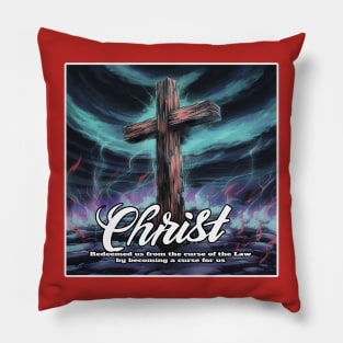 Cross of Redemption: Artistic Christian Imagery Galatians 3:13 Pillow