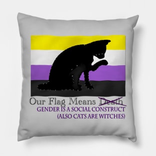Our Flag Means Gender Is A Social Construct Pillow