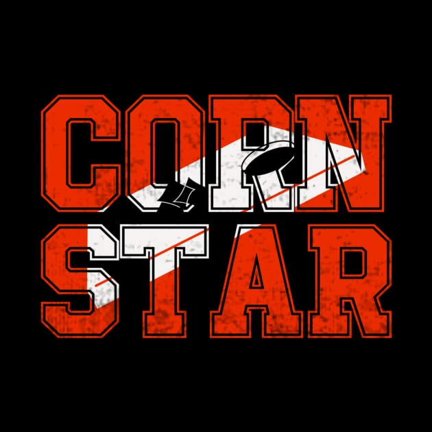 Corn Star Funny Cornhole Player by Visual Vibes