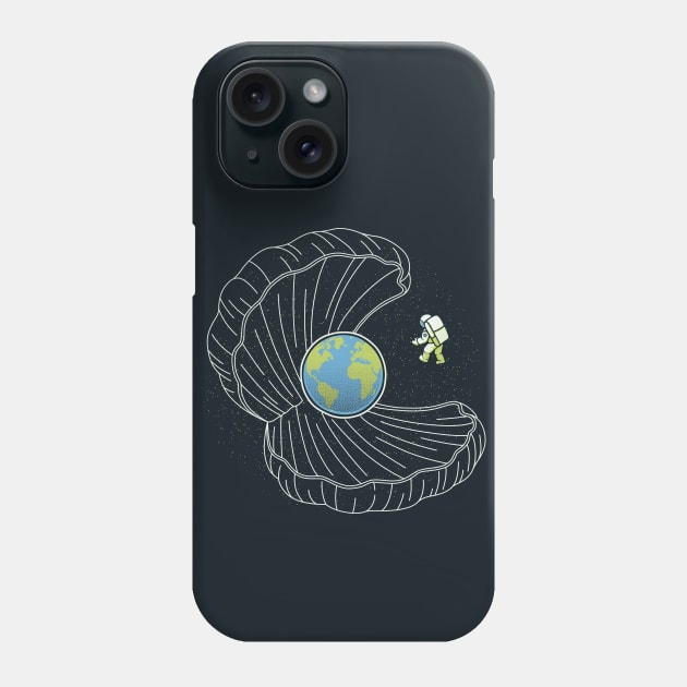 Oyster Pearl Earth Astronaut by Tobe Fonseca Phone Case by Tobe_Fonseca