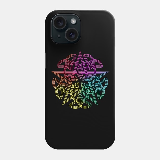 Pentagram. Celtic knot Phone Case by OccultOmaStore