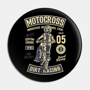 Motocross Dirt Racing Pin