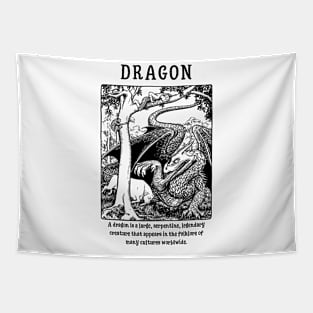 Mythical Creatures Dragon Tapestry