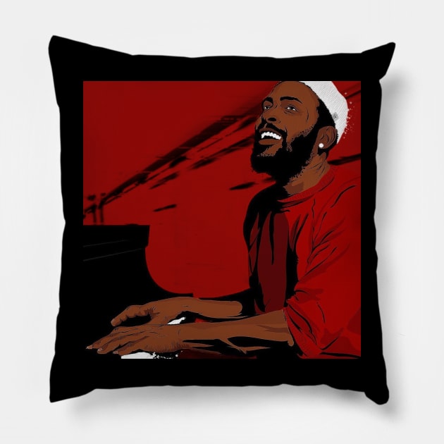 marvin gaye Pillow by Sinister Studios