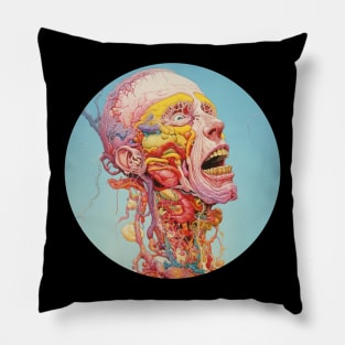 Melted Face Pillow