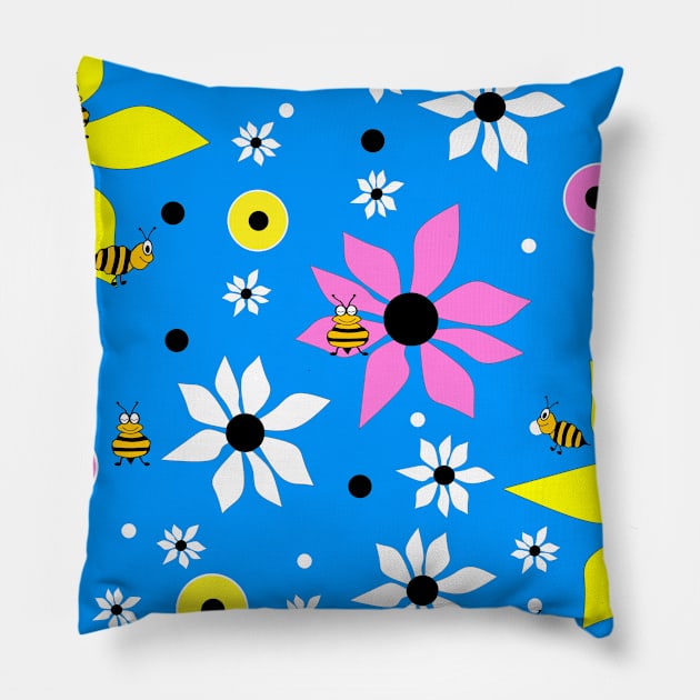 SPRINGTIME Bloom - Flowers Art Pillow by SartorisArt1