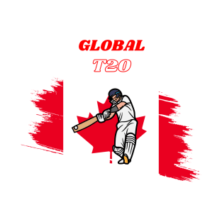 Global T20 Canada with Canada Flag T-Shirt