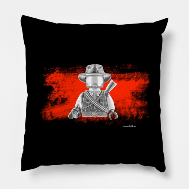 The Gunman Pillow by newmindflow
