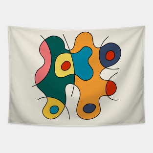 Surreal Amoeba #13 (Miro Inspired) Tapestry