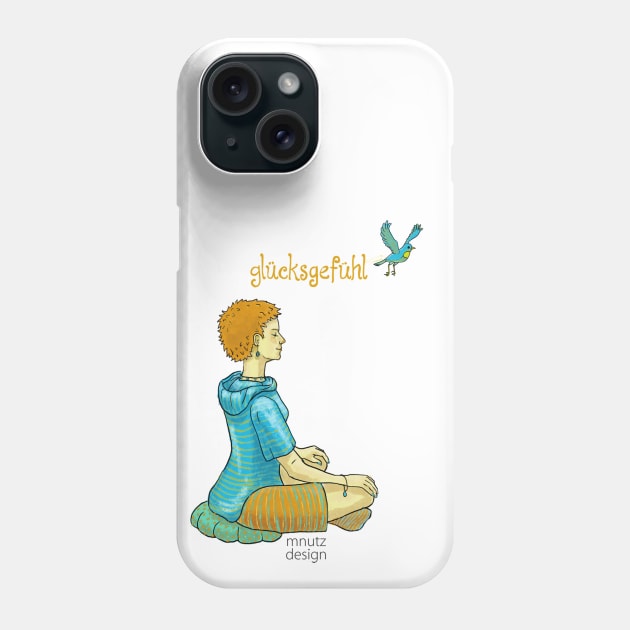 Happiness - Glücksgefühl - Meditation Phone Case by mnutz