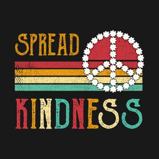 Spread Kindness Anti Bullying Peace Sign Inspirational T-Shirt