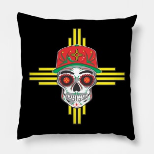 New Mexico Sugar Skull Pillow