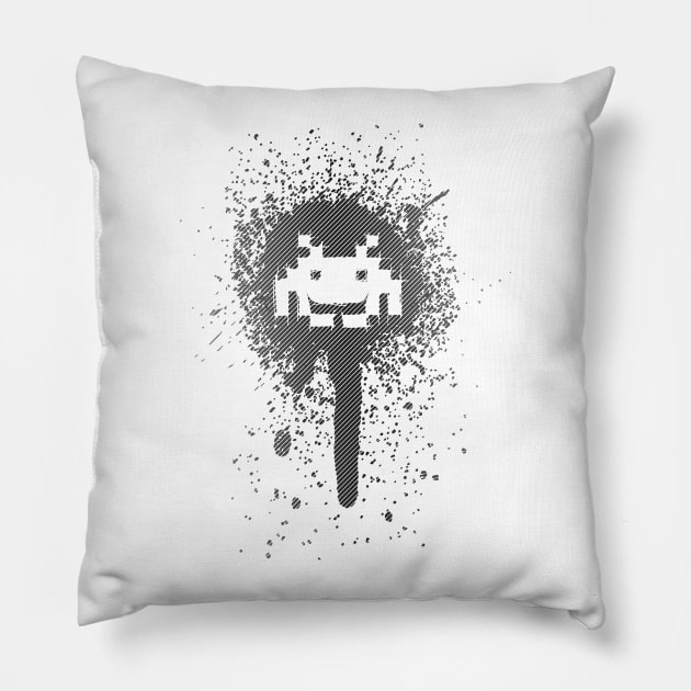 Space Blotch (Dark ver.) Pillow by FnCWorks