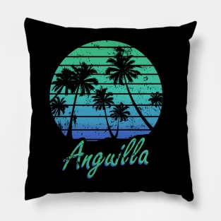 Anguilla Blue Sunset Pillow