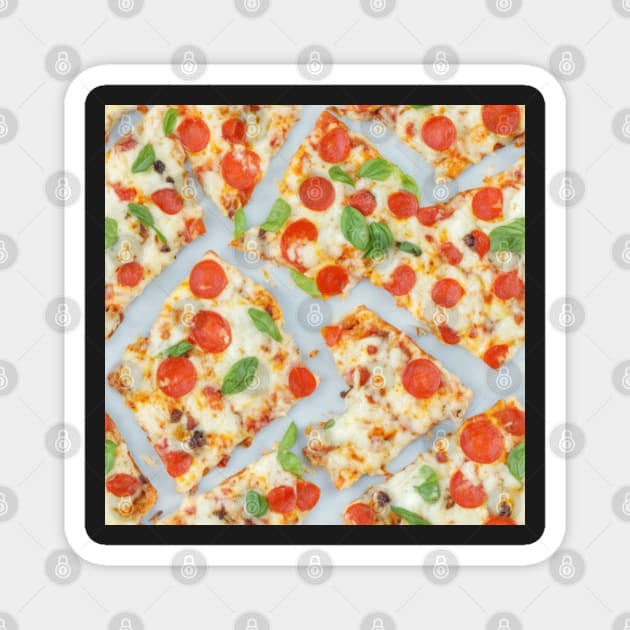 Pizza Pattern Magnet by coraleeallen