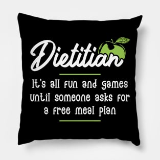 Funny Dietitian Registered Dietitian Pillow