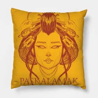 sketchy geisha art stuff Pillow