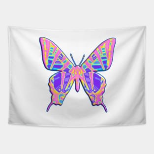 Pink and Purple Tiger Swallowtail Butterfly Tapestry