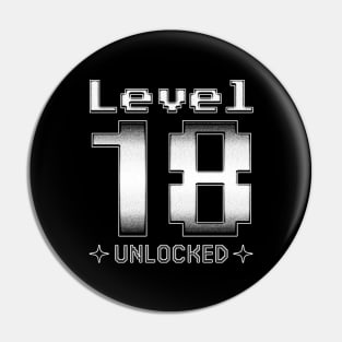 Level 18 Unlocked Pin