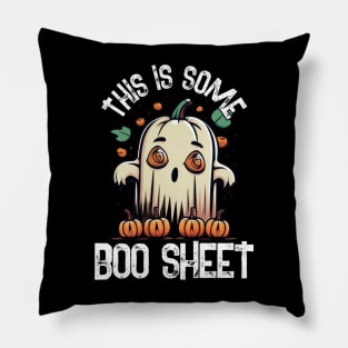 This Is Some Boo Sheet, Funny Dinosaure Halloween Party,Happy Halloween Day,Funny Spooky Vibes, Funny Pumpkin Gift Pillow