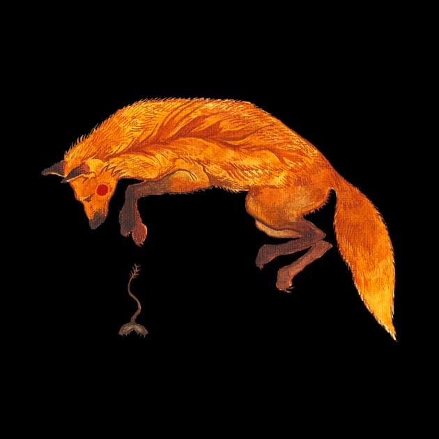 Jumping fox by asya_lisina