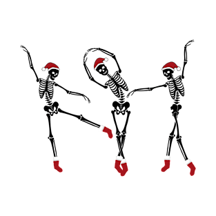 christmas dancing skeleton T-Shirt