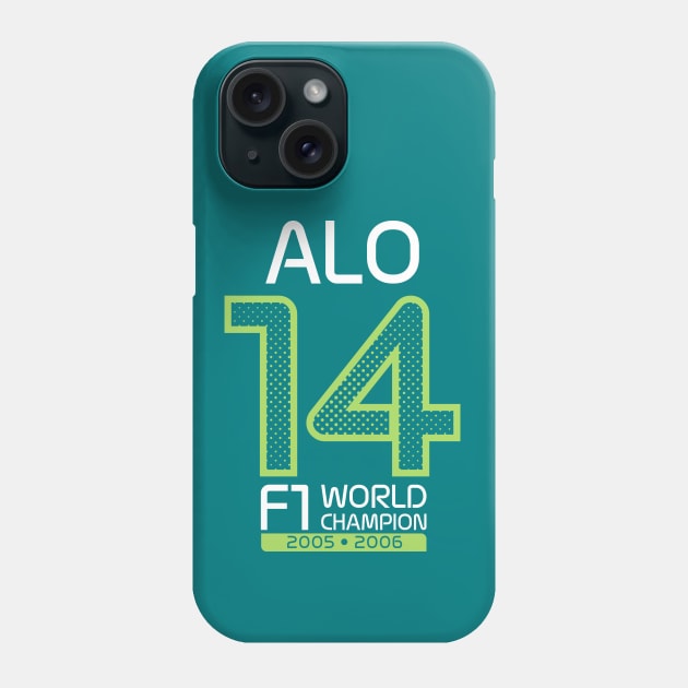 ALO 14 Logo Design - Lime Halftone Phone Case by Hotshots