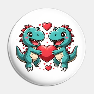 Valentine's Cartoon Delights T-Shirt Pin