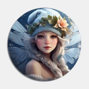 Winter's Whimsy: A Pretty Fairy Pin