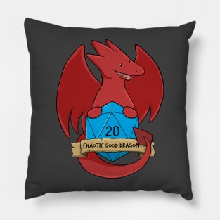 Chaotic Good Dragon - Color Pillow