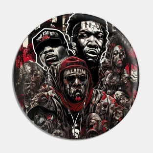 Hip hop Spooky Art style Pin