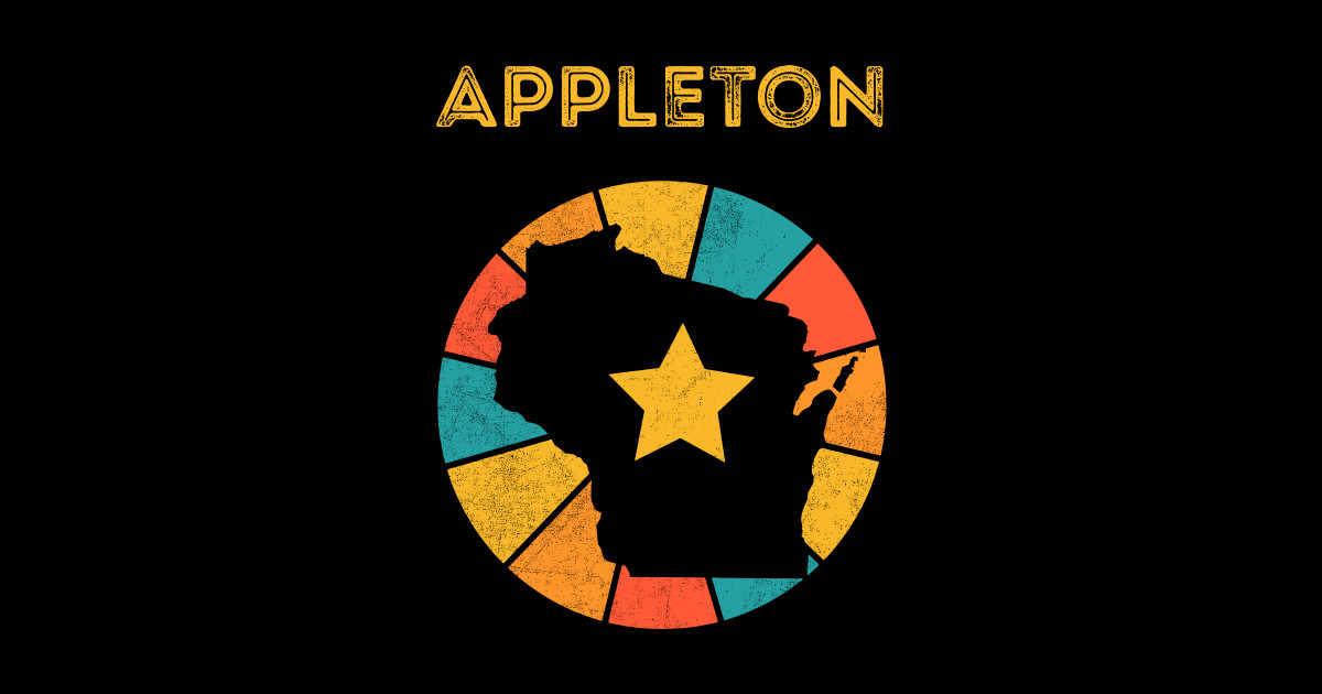 Appleton Wisconsin Vintage Distressed Souvenir Appleton Wisconsin