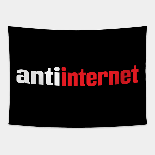 Anti Internet AntiInternet Tapestry by ProjectX23 Orange