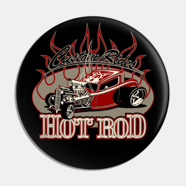 Cartoon hot rod Pin by Mechanik