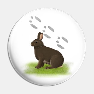 Rabbit Tracks Pin