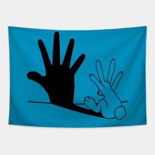 Rabbit Hand Shadow Classic Tapestry