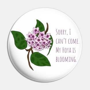 Hoya Bloom Plant Parent Design Pin