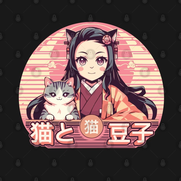 Nezuko and Neko by Sacra Studio