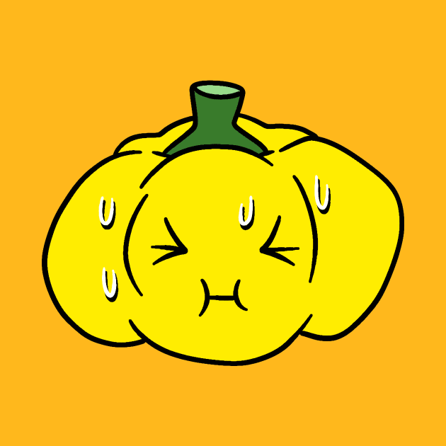 Nervous Yellow Bell Pepper by saradaboru