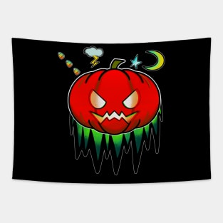 Halloween Jack O Lantern Pumpkin Candy Costume Tapestry