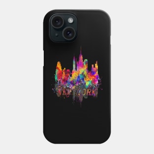 New york skyline colorful souvenir Phone Case