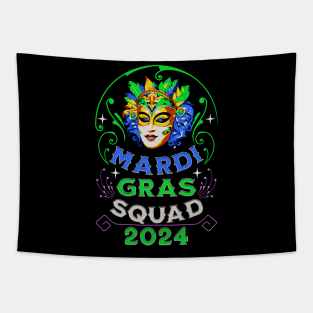 Mardi Gras Squad 2024 Tapestry