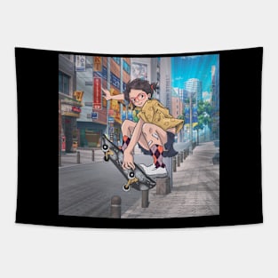 Skater Girl Tapestry